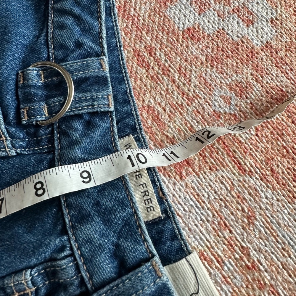 NWT We The Free - Adele Denim Skort size 25 low rise grunge utility - Picture 7 of 11